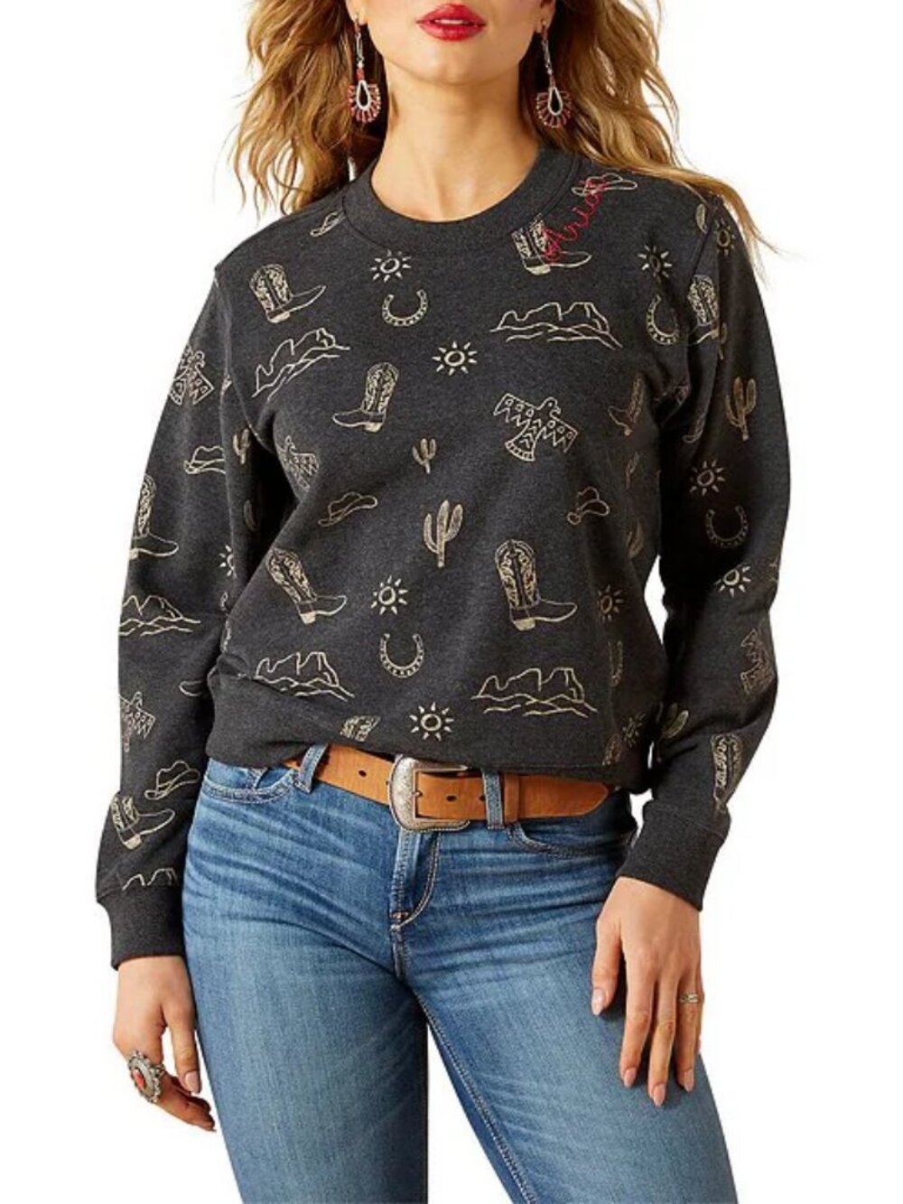 Ariat Women’s Logo Hoodie Pullover Sweatshirt Western Casual NWT | W027B21-40/80